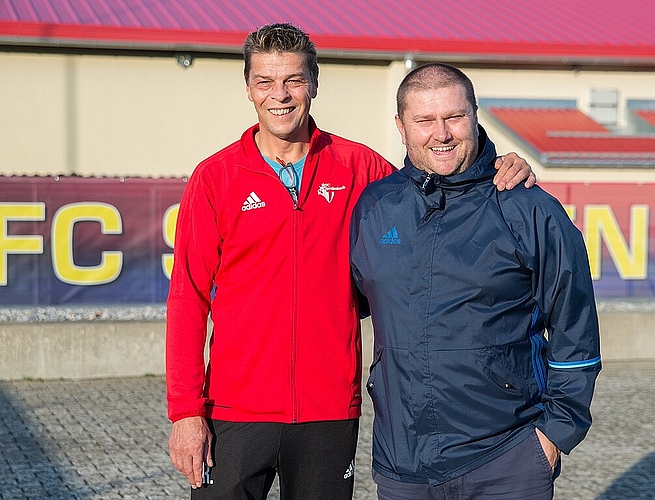 Die neue FC-Führung: <em>Hanspeter Schwab (l.) und Safet Ajeti. </em>
