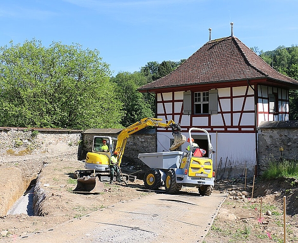 Der historische Garten im Wettinger Kloster wird seiner ursprünglichen Gestaltung zugeführt. (Melanie Bär)
