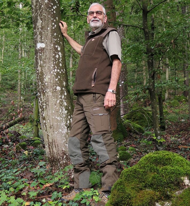 Philipp Vock in «seinem» geliebten Wald. Foto: ska