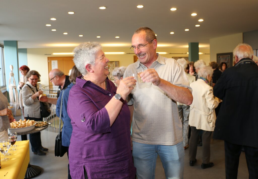 Doris Stump und Bruno Fessler freuen sich nach dem Ja zur Fusion. Fotos: bär
