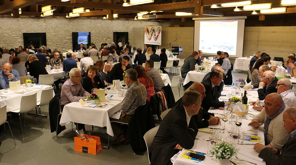 Rund 100 Personen nahmen an der 90. Generalversammlung des HGV Wettingen in der Löwenscheune teil.Melanie Bär
