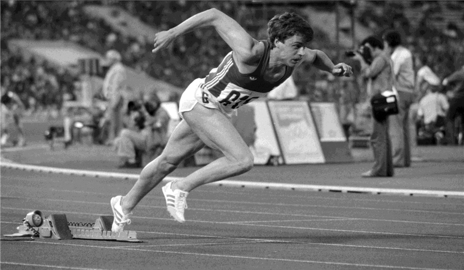Olympische Spiele Moskau 1980: Franz Meier im 400-m-Hürden-Final. AZ Archiv