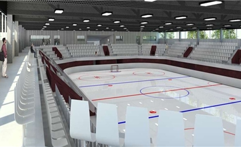 Vision der neuen Eishalle, die entstehen soll.zVg/bär
