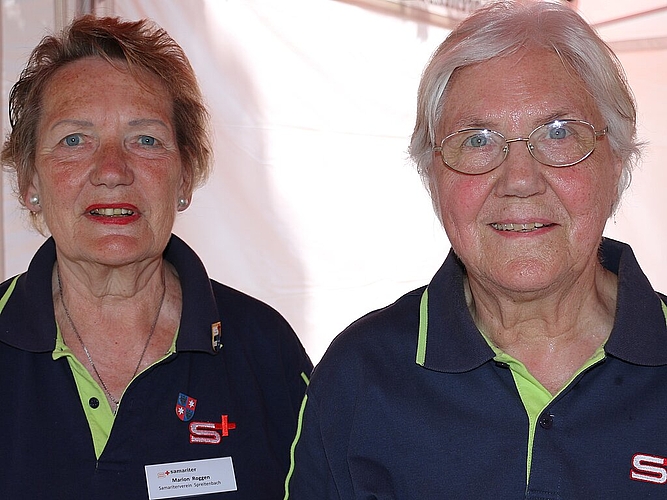 Marion Roggen und Margrit Franz.
