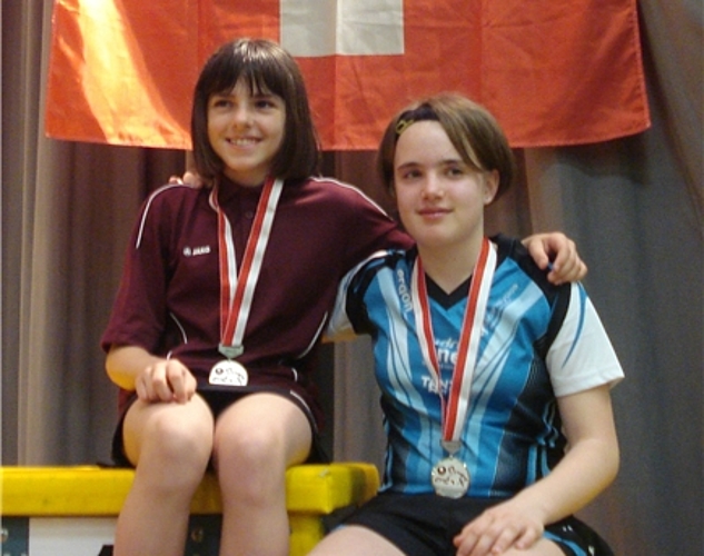 Céline Credaro (l.): Silbermedaillengewinnerin. Fotos: zVg
