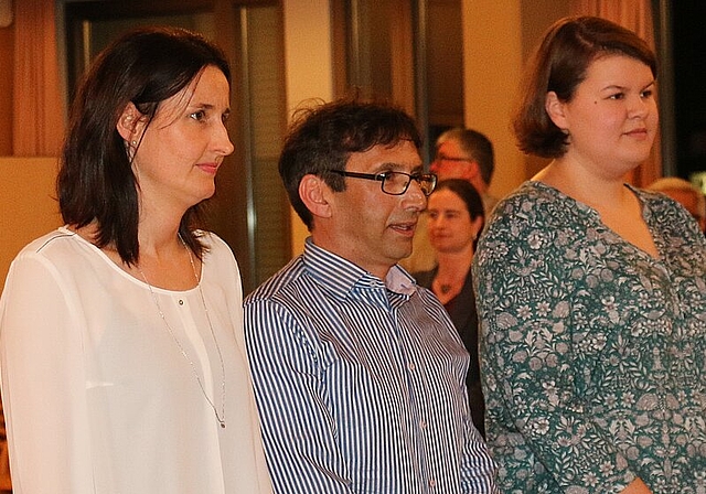Neu im Einwohnerrat: (v.l.) Judith Gähler (FDP), Serafino Mannarino (CVP) und Mia Kicki Gujer (SP). Foto: bär