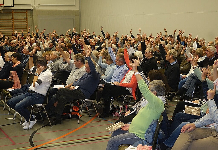 208 der 4215 Stimmberechtigten nahmen an der Gemeindeversammlung teil. Dieter Minder