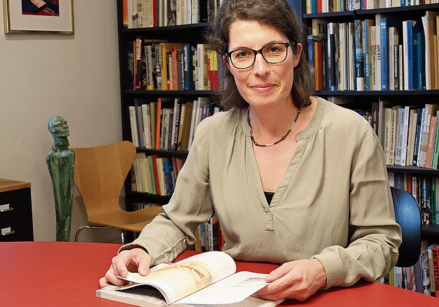 Ruth Wiederkehr arbeitet im Portierhäuschen im Merker-Areal in Baden.Bild: Melanie Bär