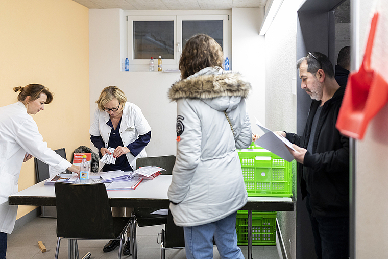 Stammzellen-Sammelaktion am 26. Februar in Würenlos. Severin Bigler