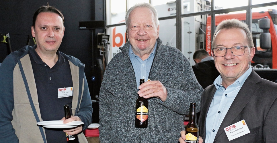 Gewerbe und Politik: Stefan Voser, Hans Uhlmann und Martin Uebelhart (v. l.). bär
