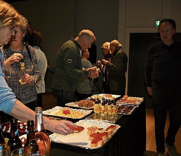 Am Buffet wurde nicht gegeizt und die anwesenden Gäste waren mehr als zufrieden. rfb
