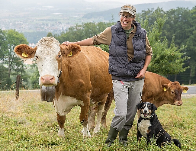 Barbara Zwahlen liebt ihren Beruf und könnte nicht ohne die Tiere sein. (Barbara Scherer)
