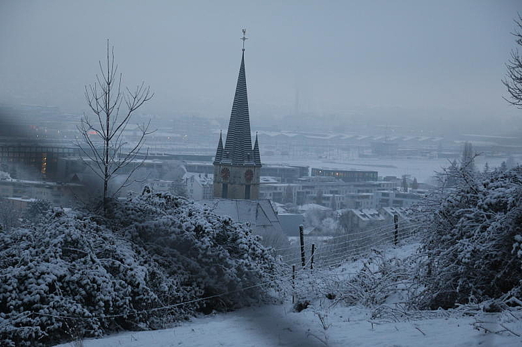 Wintereinbruch in Spreitenbach. (Melanie Bär)
