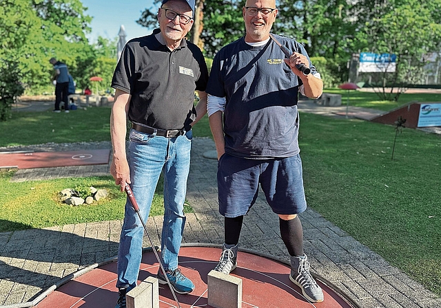 Walter Wiederkehr und Hans Michael Sablotny (v.l.). freuen sich auf die Schweizer Meisterschaft am Auffahrtswochenende. Sibylle Egloff Francisco