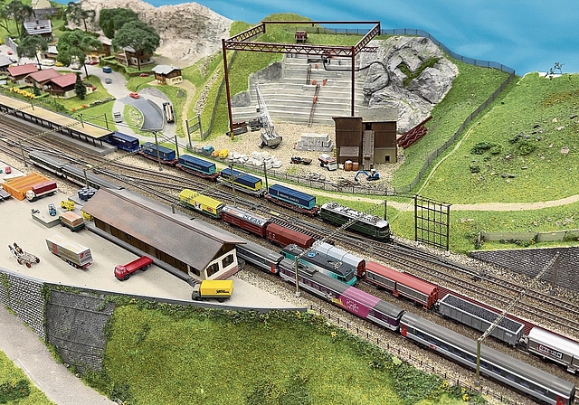 Gemeinsam an einer Modellanlage bauen, das ist das Hobby des N-Bahn-Clubs Watt.Bild: zVG