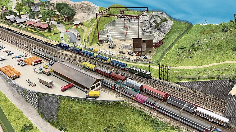 Gemeinsam an einer Modellanlage bauen, das ist das Hobby des N-Bahn-Clubs Watt.Bild: zVG