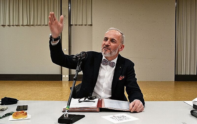 Erteilt das Wort: Einwohnerratspräsident Christian Pauli. Robin Schwarz