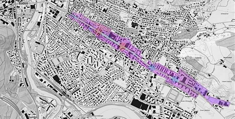 Man hat entschieden, dass die gesamte Landstrasse in die Planung aufgenommen werden soll. Illustration: zVg