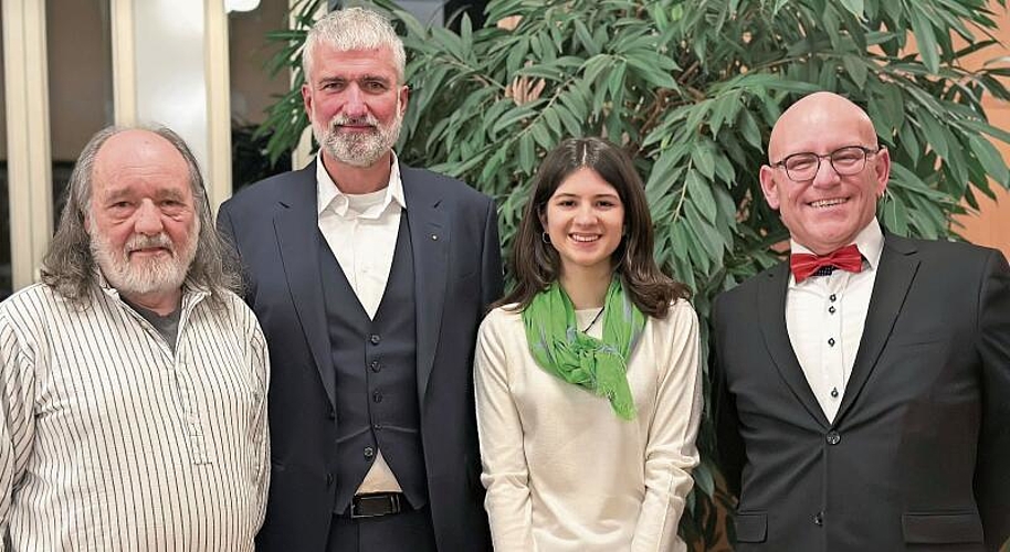 Vorgänger und Nachfolger: Leo Scherer (l.), Lutz Fischer, Ema Savic und Christian Oberholzer. Sibylle Egloff