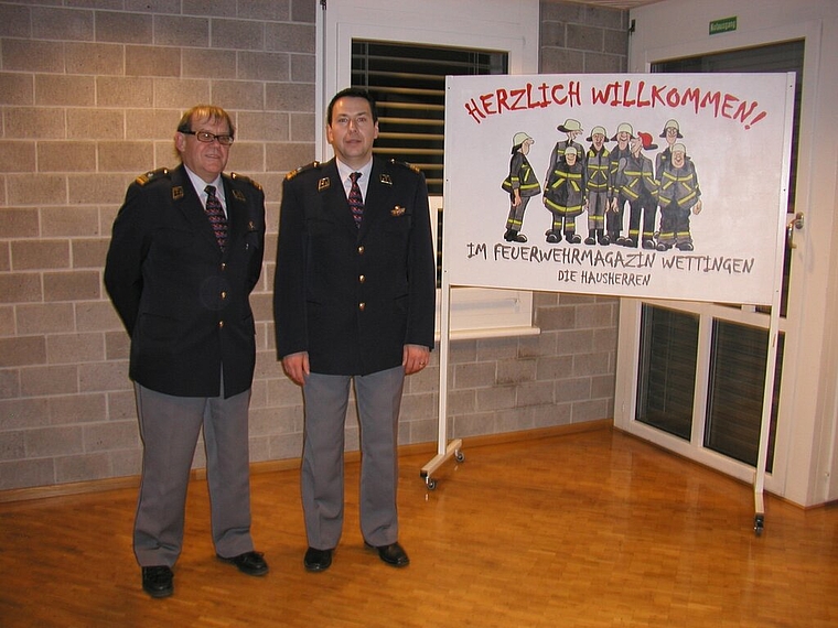 Hans Brugger (l.) und sein Nachfolger Ruedi Sandmeier. Foto: zVg