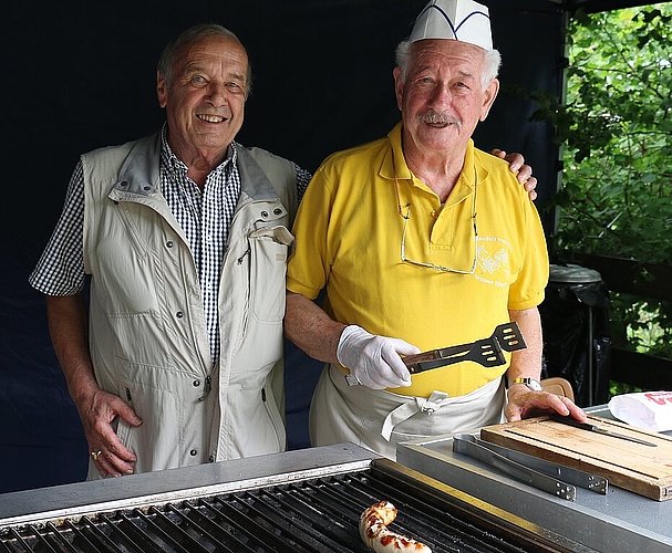 Eugen Käser und Gerold Cattin. (Melanie Bär)
