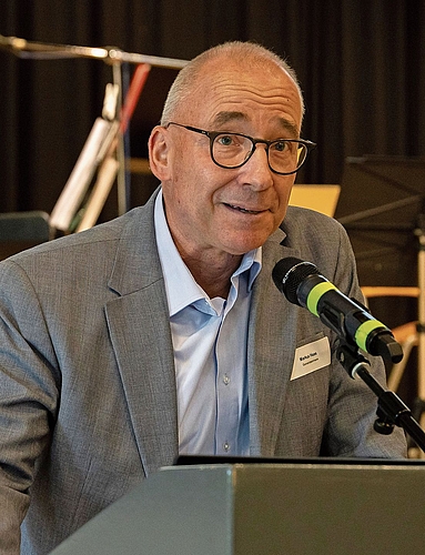 Gemeindeammann Markus Haas hält das Grusswort. Gemeindeammann Markus Haas hält das Grusswort.