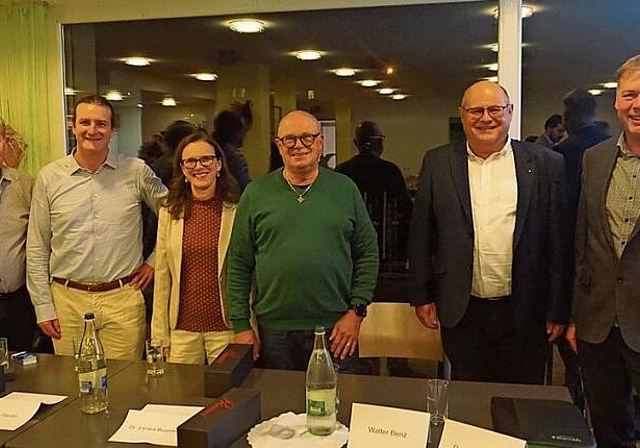 Die Stiftungsräte am 25. Oktober 2022 und der Geschäftsführer (von links):  Josef Höfler, Mauro Santin, Lenka Bugliani, Walter Benz, Urs Humbel und Thomas Zeller. rfb