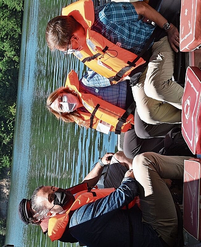 Limmatüberquerung mit dem Boot. sb
