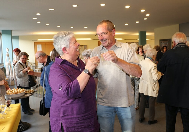Doris Stump und Bruno Fessler freuen sich nach dem Ja zur Fusion. Fotos: bär
