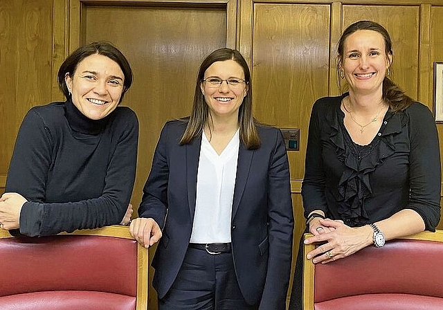 Bis zum Schluss engagierten sich Nicole Meier, 	Désriée Mollet und Judith Gähler als Schulpflegerinnen für die Schule Wettingen. zVg