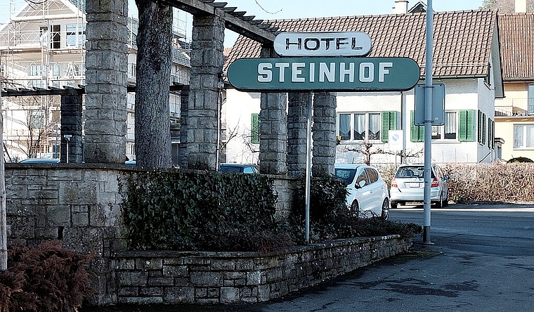 Vom alten «Steinhof» bleibt nur der vordere Teil erhalten. (AZ Archiv)