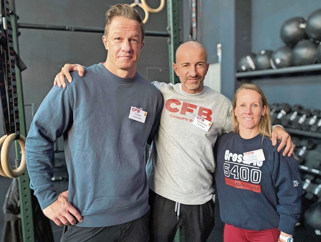 «CrossFit»-Team: Uli Kasper, Fabio Marchesan und Priska Kuhn (v. l.). bär
