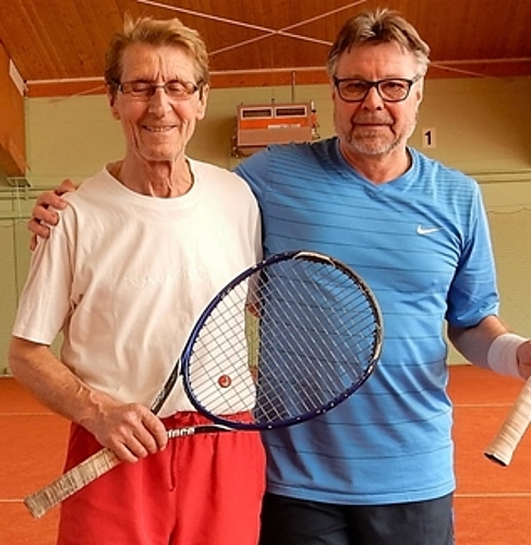 Christian Vetsch (Sieger Trost 45+) und Wilfried Patzer. (v.l.). Fotos: zVg