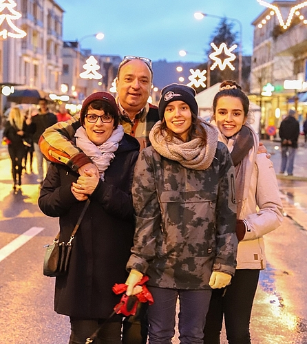 Regierungsrat Markus Dieth mit Familie. (gko)
