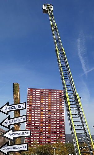 Mutige stiegen auf 32 Meter auf.