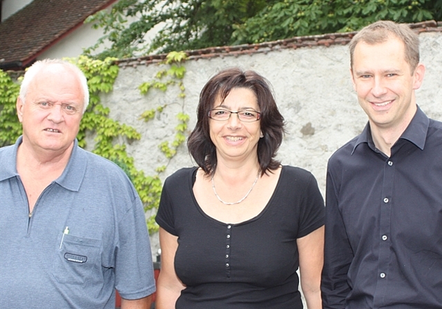 Vertreter der IG Bruno Wolf, Sybille Glauser und Daniel Notter.Foto: bär