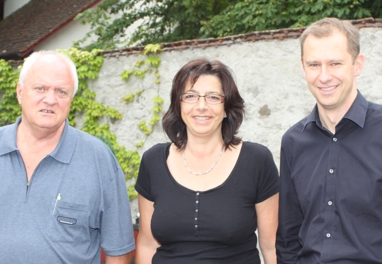 Vertreter der IG Bruno Wolf, Sybille Glauser und Daniel Notter.Foto: bär