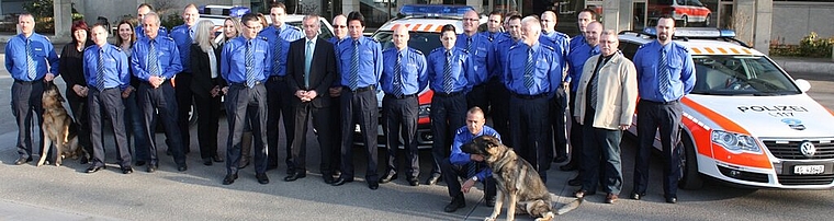 Das neue Polizeikorps der Regionalpolizei Wettingen-Limmattal ist seit Januar für 50000 Personen da.Foto: bär