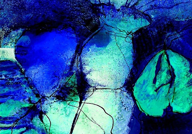 Gaby Neth stellt von der Natur inspirierte Acrylbilder aus. Foto: zVg