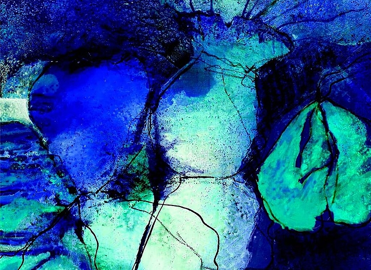 Gaby Neth stellt von der Natur inspirierte Acrylbilder aus. Foto: zVg