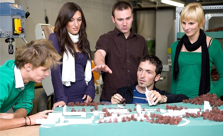 Studierende der Hochschule für Technik in Rapperswil haben sich mit der Wettinger Raum- und Verkehrsplanung befasst. Foto: zVg