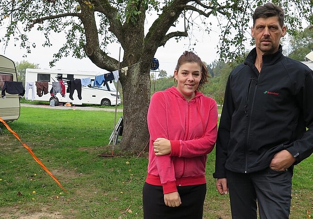 Die Fahrende Nathalie Birchler fühlt sich wohl auf Leo Meiers Durchgangsplatz in Würenlos. Foto: ska