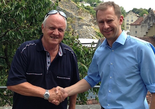 Daniel Notter (r.) hat per 1. August das Präsidium der IG Wettingen an Bruno Wolf übergeben. Foto: zVg