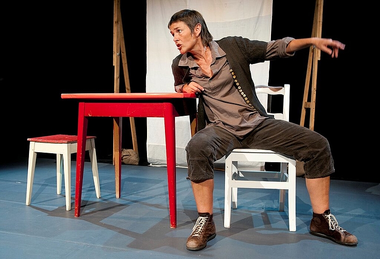 Cornelia Montani zu Gast in der alten Kirche Würenlos. Foto: zVg