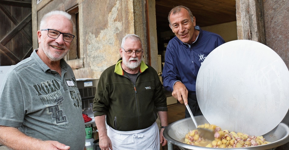 Kochclub: Rolf Gloor, Louis Wühl und Anton Möckel (v. l.). bär