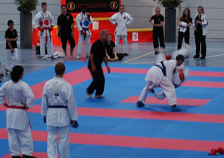 Karatekas in Aktion. Foto: zVg