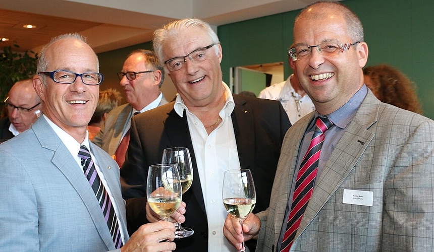 RVBW-Direktor Stefan Kalt, Gemeinderat Roland Kuster und Arwo-Geschäftsführer Roland Meier (v.l.). RVBW-Direktor Stefan Kalt, Gemeinderat Roland Kuster und Arwo-Geschäftsführer Roland Meier (v.l.).
