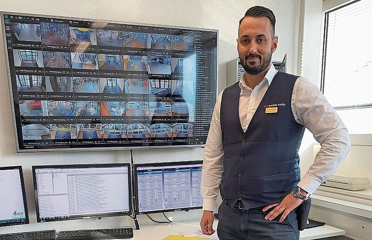 Hat den Überblick: Aleksandar Vasiljevic arbeitet seit 2017 als Sicherheitsbeauftragter im Shoppi Tivoli. Sibylle Egloff