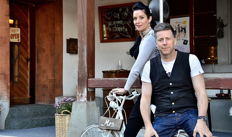 Stellen im Steinhof ihr neues Album vor: «Bonnie & the Groove cats». Foto: sw
