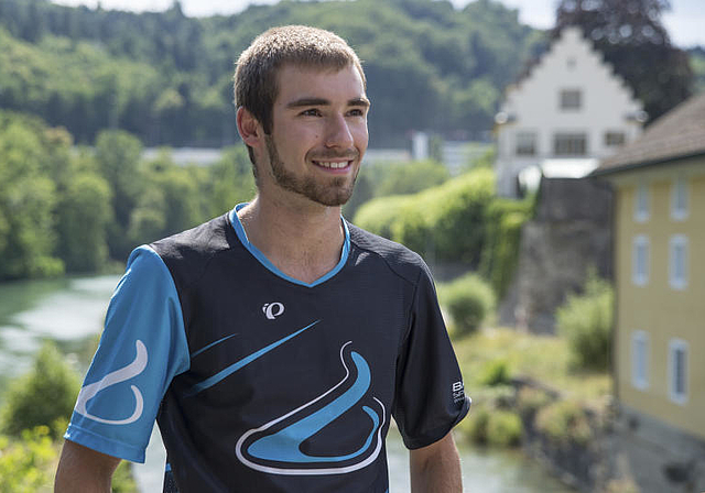 Der Wettinger Xeno Conrad absolviert einen Triathlon für seine Maturarbeit. (Barbara Scherer)
